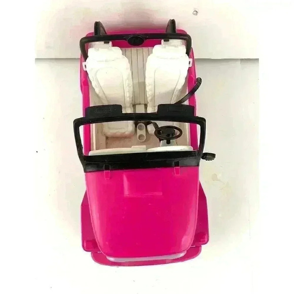 Barbie Doll Pink Jeep Car 2012 Beach Party Vehicle Y6856 - Picture 11 of 16